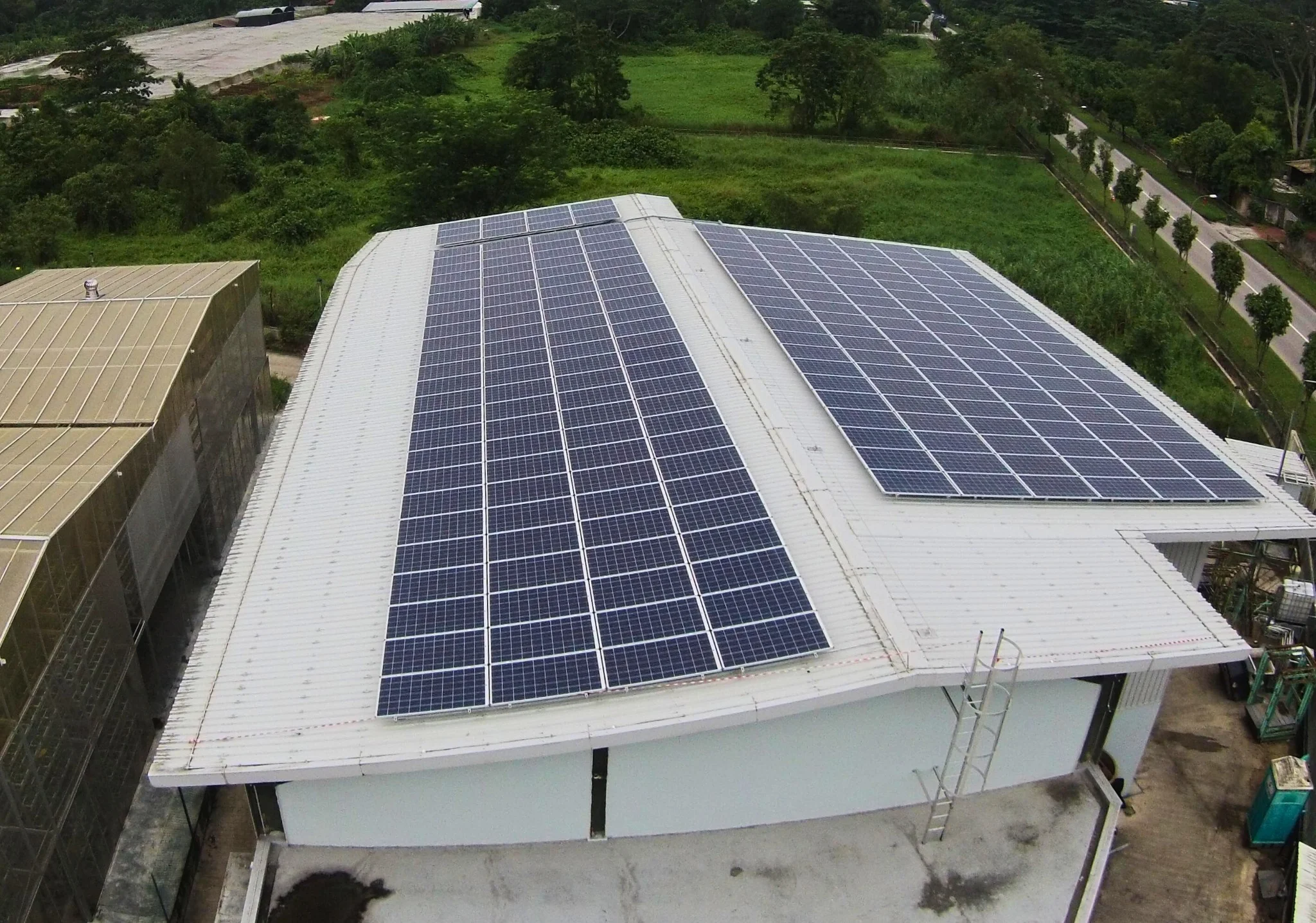 Sky Green Vertical Farm rooftop solar