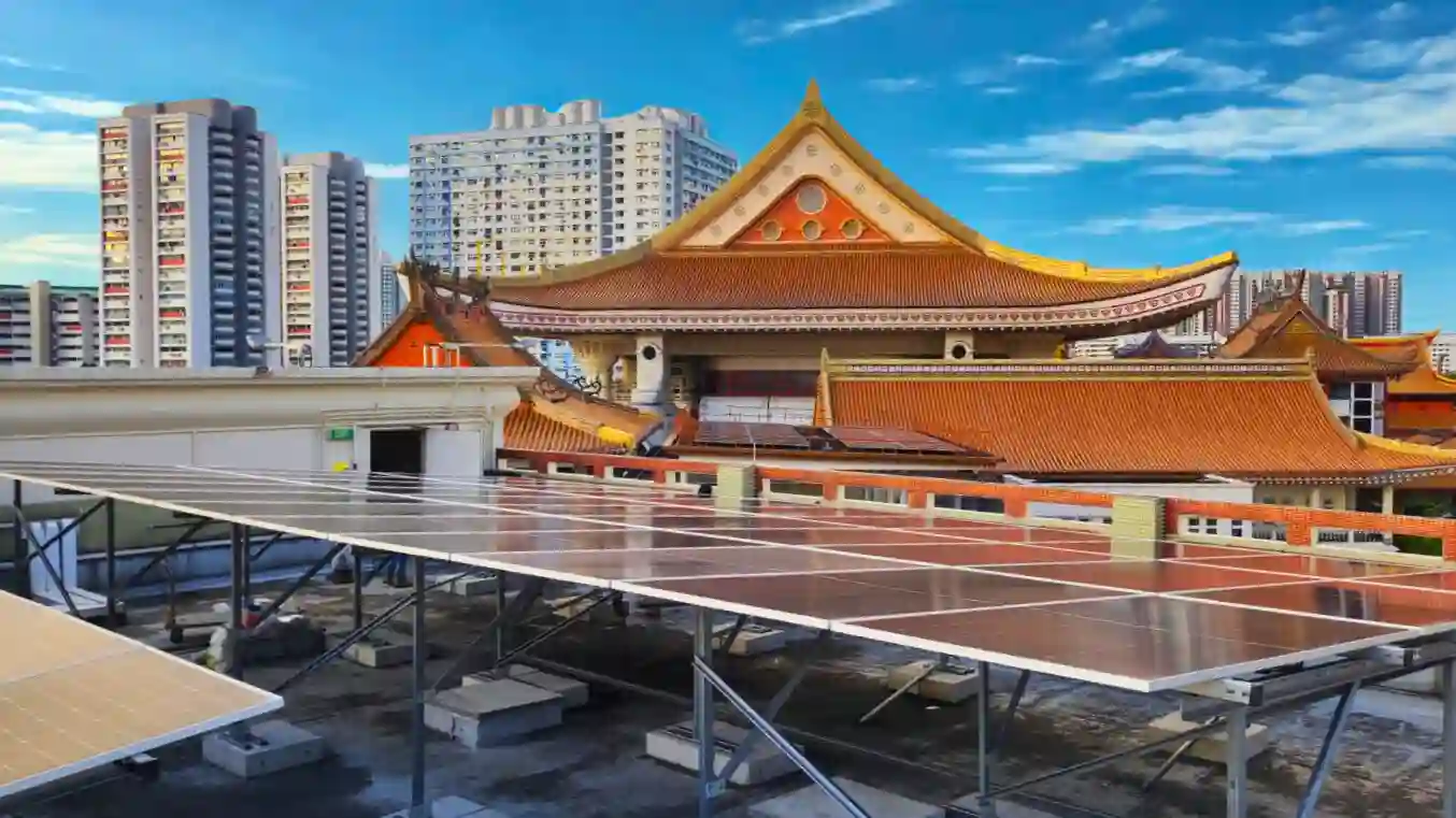 Kong Meng San Phor Kark See Temple rooftop solar