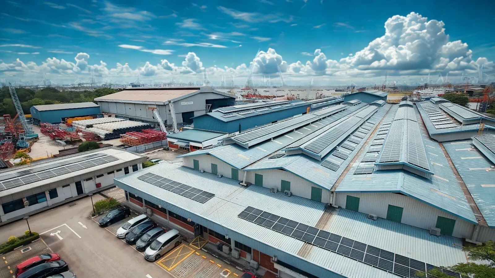 Wartsila Shipyard rooftop solar